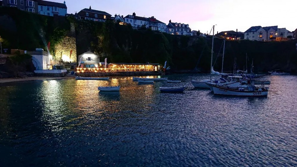 Newquay Harbour at Night