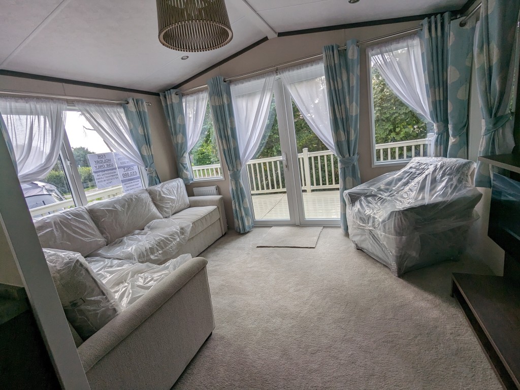 Holiday home for sale in Newquay, in side the static caravan