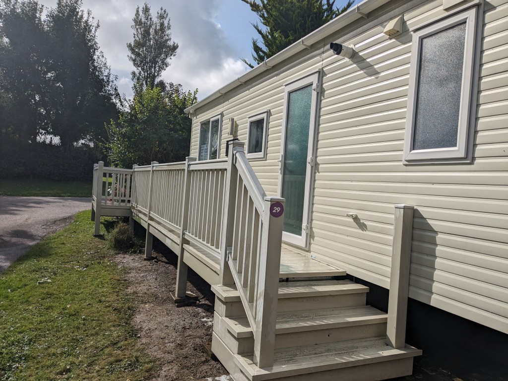 Holiday home for sale in Newquay, in side the static caravan