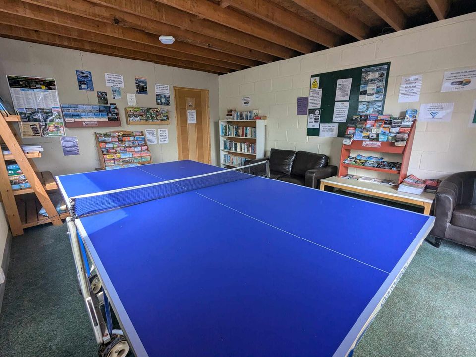 Ping pong table, holiday park, touring park, campsite, newquay, cornwall