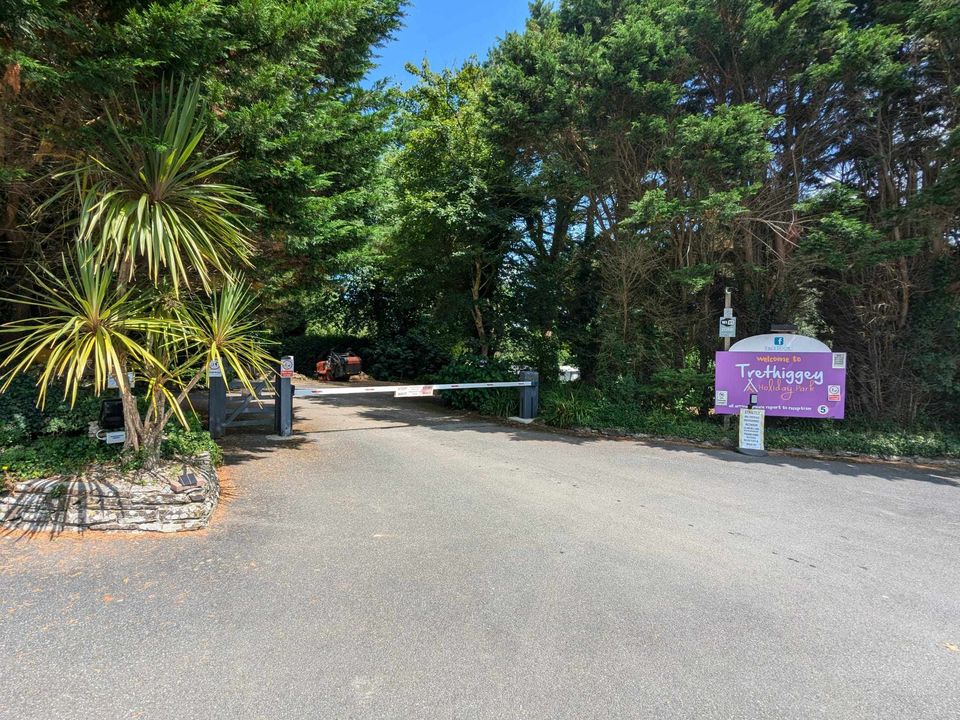 Holiday park security, seasonal pitch, secure site Newquay, Cornwall,